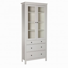 2.08.07.130.1 САГА шкаф с витриной 90 белый RU в Кировграде - kirovgrad.ok-mebel.com | фото