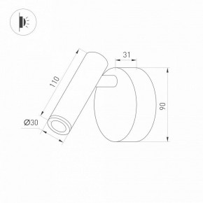 Бра Arlight SP-BED 033061(1) в Кировграде - kirovgrad.ok-mebel.com | фото 3