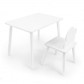 Детский комплект стол и стул «Облачко» Rolti Baby (белый/белый, массив березы/мдф) в Кировграде - kirovgrad.ok-mebel.com | фото