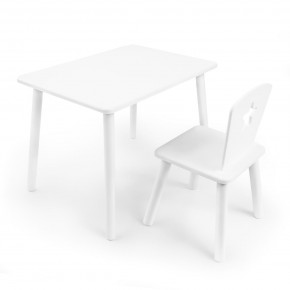 Детский комплект стол и стул «Звезда» Rolti Baby (белый/белый, массив березы/мдф) в Кировграде - kirovgrad.ok-mebel.com | фото