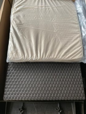 Диван пластиковый Корфу (Corfu love seat) коричневый - серо-бежевый* в Кировграде - kirovgrad.ok-mebel.com | фото 5