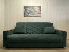 Диван Престиж-15 (НПБ+МДФ) велюр Sensey bottle green в Кировграде - kirovgrad.ok-mebel.com | фото 2