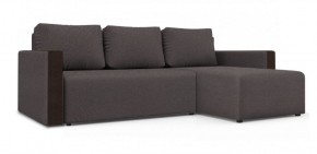 Диван угловой Алиса 3 Bahama GREY - Teos Dark Brown в Кировграде - kirovgrad.ok-mebel.com | фото