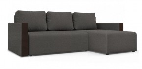 Диван угловой Алиса 3 Bahama STEEL - Teos Dark Brown в Кировграде - kirovgrad.ok-mebel.com | фото