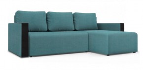 Диван угловой Алиса 3 Vital BLUE - Teos Black в Кировграде - kirovgrad.ok-mebel.com | фото