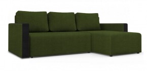 Диван угловой Алиса 3 Vital GREEN - Teos Black в Кировграде - kirovgrad.ok-mebel.com | фото
