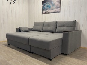 Диван угловой Комфорт-3 (НПБ+МДФ) велюр Galaxy Lite 26 в Кировграде - kirovgrad.ok-mebel.com | фото 3