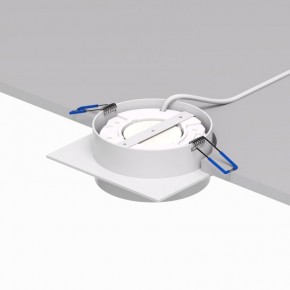DK2091-WH Встраиваемый светильник FLAT, IP 20, до 15 Вт, GX53, LED, белый, алюминий в Кировграде - kirovgrad.ok-mebel.com | фото 4