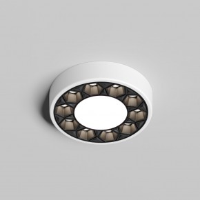 DK2440-WB Встраиваемый светильник DUAL 5+5 Вт, LED 4000K, IP 20, d90mm, белый/черный, алюминий/акрил в Кировграде - kirovgrad.ok-mebel.com | фото