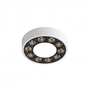 DK2440-WB Встраиваемый светильник DUAL 5+5 Вт, LED 4000K, IP 20, d90mm, белый/черный, алюминий/акрил в Кировграде - kirovgrad.ok-mebel.com | фото 4