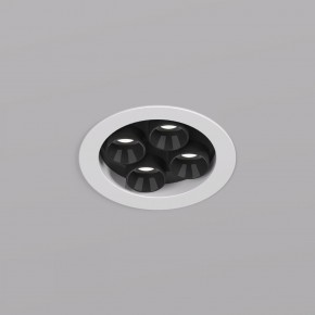 DK2510-WB Встраиваемый светильник SPACE со светодиодом d65 220V 8W 38° 4000К IP20 белый/черный алюминий в Кировграде - kirovgrad.ok-mebel.com | фото