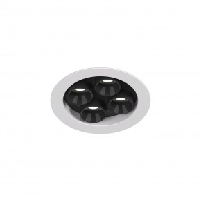 DK2510-WB Встраиваемый светильник SPACE со светодиодом d65 220V 8W 38° 4000К IP20 белый/черный алюминий в Кировграде - kirovgrad.ok-mebel.com | фото 4