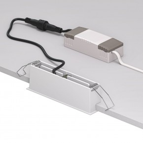 DK2514-WB Встраиваемый светильник SPACE со светодиодом L126mm 220V 10W 38° 4000К IP20 белый/черный алюминий в Кировграде - kirovgrad.ok-mebel.com | фото 3