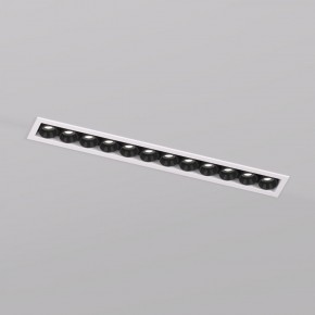 DK2515-WB Встраиваемый светильник SPACE со светодиодом L240mm 220V 20W 38° 4000К IP20 белый/черный алюминий в Кировграде - kirovgrad.ok-mebel.com | фото
