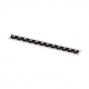 DK2515-WB Встраиваемый светильник SPACE со светодиодом L240mm 220V 20W 38° 4000К IP20 белый/черный алюминий в Кировграде - kirovgrad.ok-mebel.com | фото 4