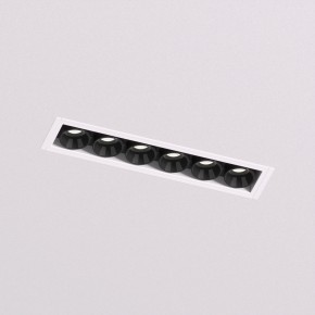 DK2531-WB Встраиваемый светильник SPACE со светодиодом под шпатлевку L126mm 220V 10W 38° 4000К IP20 белый/черный алюминий в Кировграде - kirovgrad.ok-mebel.com | фото