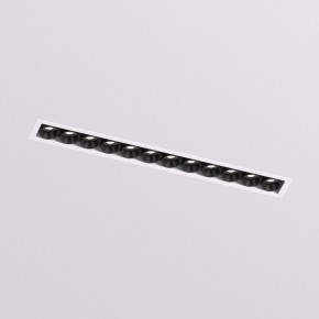 DK2532-WB Встраиваемый светильник SPACE со светодиодом под шпатлевку L240mm 220V 20W 38° 4000К IP20 белый/черный алюминий в Кировграде - kirovgrad.ok-mebel.com | фото