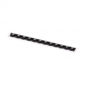 DK2532-WB Встраиваемый светильник SPACE со светодиодом под шпатлевку L240mm 220V 20W 38° 4000К IP20 белый/черный алюминий в Кировграде - kirovgrad.ok-mebel.com | фото 5