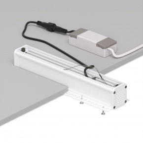 DK2532-WB Встраиваемый светильник SPACE со светодиодом под шпатлевку L240mm 220V 20W 38° 4000К IP20 белый/черный алюминий в Кировграде - kirovgrad.ok-mebel.com | фото 6