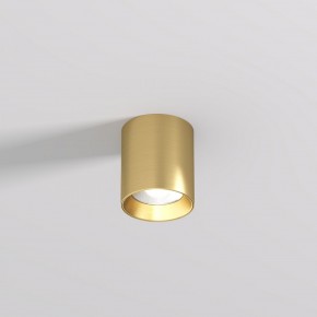 DK2610-SB Накладной светильник SHINE TUBE со светодиодом, D70*H80, IP20, 3000К, 10W, RA?90, сатинированная латунь, алюминий в Кировграде - kirovgrad.ok-mebel.com | фото