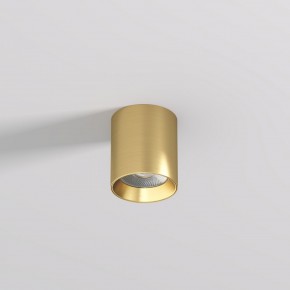 DK2610-SB Накладной светильник SHINE TUBE со светодиодом, D70*H80, IP20, 3000К, 10W, RA?90, сатинированная латунь, алюминий в Кировграде - kirovgrad.ok-mebel.com | фото 2