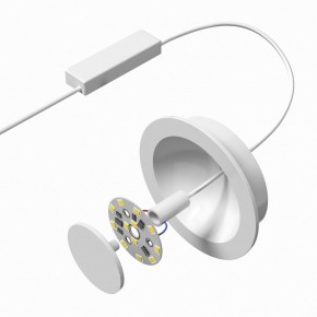 DK2700-WH Встраиваемый светильник, IP 20, 7 Вт, LED 3000, белый, алюминий в Кировграде - kirovgrad.ok-mebel.com | фото 4