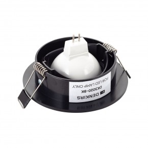 DK3020-BK Встраиваемый светильник, IP 20, 10 Вт, GU5.3, LED, черный, пластик в Кировграде - kirovgrad.ok-mebel.com | фото 3