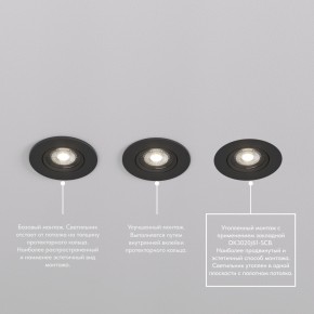 DK3020-BK Встраиваемый светильник, IP 20, 10 Вт, GU5.3, LED, черный, пластик в Кировграде - kirovgrad.ok-mebel.com | фото 5