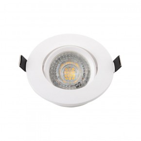 DK3020-WH Встраиваемый светильник, IP 20, 10 Вт, GU5.3, LED, белый, пластик в Кировграде - kirovgrad.ok-mebel.com | фото 2