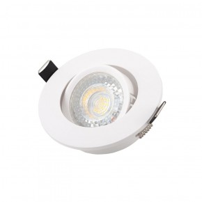 DK3020-WH Встраиваемый светильник, IP 20, 10 Вт, GU5.3, LED, белый, пластик в Кировграде - kirovgrad.ok-mebel.com | фото 3