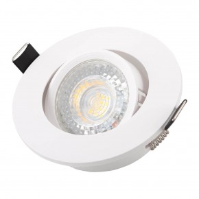 DK3020-WH Встраиваемый светильник, IP 20, 10 Вт, GU5.3, LED, белый, пластик в Кировграде - kirovgrad.ok-mebel.com | фото 2
