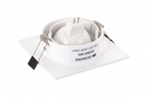 DK3021-WH Встраиваемый светильник, IP 20, 10 Вт, GU5.3, LED, белый, пластик в Кировграде - kirovgrad.ok-mebel.com | фото 4
