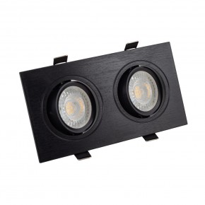 DK3022-BK Встраиваемый светильник, IP 20, 10 Вт, GU5.3, LED, черный, пластик в Кировграде - kirovgrad.ok-mebel.com | фото
