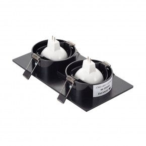 DK3022-BK Встраиваемый светильник, IP 20, 10 Вт, GU5.3, LED, черный, пластик в Кировграде - kirovgrad.ok-mebel.com | фото 3