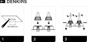 DK3022-BK Встраиваемый светильник, IP 20, 10 Вт, GU5.3, LED, черный, пластик в Кировграде - kirovgrad.ok-mebel.com | фото 6