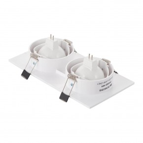 DK3022-WH Встраиваемый светильник, IP 20, 10 Вт, GU5.3, LED, белый, пластик в Кировграде - kirovgrad.ok-mebel.com | фото 3
