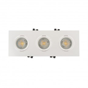 DK3023-WH Встраиваемый светильник, IP 20, 10 Вт, GU5.3, LED, белый, пластик в Кировграде - kirovgrad.ok-mebel.com | фото