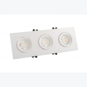 DK3023-WH Встраиваемый светильник, IP 20, 10 Вт, GU5.3, LED, белый, пластик в Кировграде - kirovgrad.ok-mebel.com | фото 2