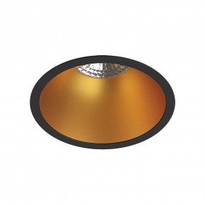 DK3026-BG Встраиваемый светильник, IP 20, 10 Вт, GU5.3, LED, черный/золотой, пластик в Кировграде - kirovgrad.ok-mebel.com | фото