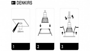 DK3026-WH Встраиваемый светильник, IP 20, 10 Вт, GU5.3, LED, белый, пластик в Кировграде - kirovgrad.ok-mebel.com | фото 7