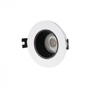DK3061-WH+BK Встраиваемый светильник, IP 20, 10 Вт, GU5.3, LED, белый/черный, пластик в Кировграде - kirovgrad.ok-mebel.com | фото