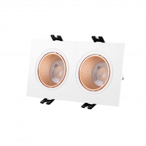 DK3072-WBR Встраиваемый светильник, IP 20, 10 Вт, GU5.3, LED, белый/бронзовый, пластик в Кировграде - kirovgrad.ok-mebel.com | фото