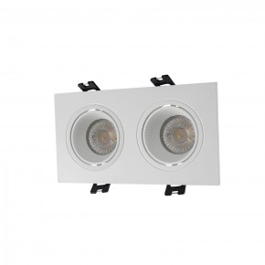 DK3072-WH Встраиваемый светильник, IP 20, 10 Вт, GU5.3, LED, белый/белый, пластик в Кировграде - kirovgrad.ok-mebel.com | фото