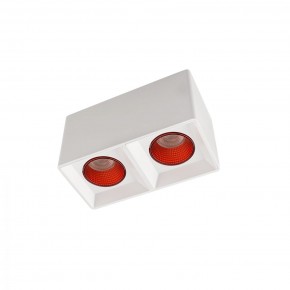 DK3085-WH+RD Светильник накладной IP 20, 10 Вт, GU5.3, LED, белый/красный, пластик в Кировграде - kirovgrad.ok-mebel.com | фото