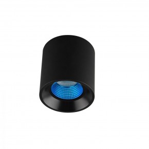 DK3090-BK+CY Светильник накладной IP 20, 10 Вт, GU5.3, LED, черный/голубой, пластик в Кировграде - kirovgrad.ok-mebel.com | фото