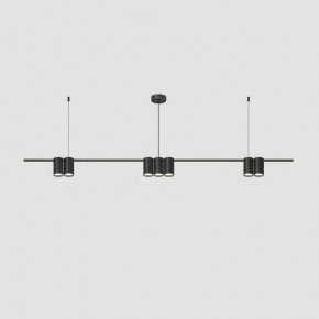 DK4063-BK Подвесной светильник ORBIT, IP20, 7xGU10 LED до 15 Вт, черный матовый, алюминий в Кировграде - kirovgrad.ok-mebel.com | фото