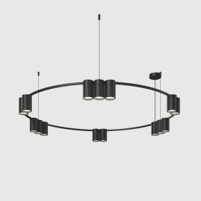 DK4067-BK Подвесной светильник ORBIT, IP20, 15xGU10 LED до 15 Вт, черный матовый, алюминий в Кировграде - kirovgrad.ok-mebel.com | фото