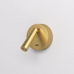 DK5072-SB Бра SHINE WALL со светодиодом, D104*H68, IP20, 3000К, 3W, RA?90, сатинированная латунь, алюминий в Кировграде - kirovgrad.ok-mebel.com | фото 2