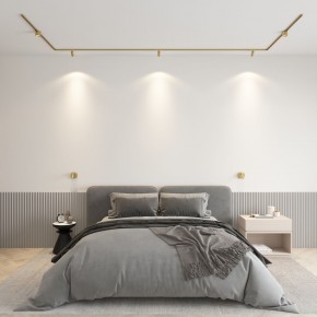 DK5072-SB Бра SHINE WALL со светодиодом, D104*H68, IP20, 3000К, 3W, RA?90, сатинированная латунь, алюминий в Кировграде - kirovgrad.ok-mebel.com | фото 4