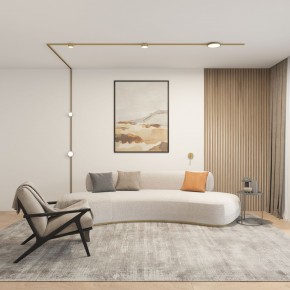 DK5072-SB Бра SHINE WALL со светодиодом, D104*H68, IP20, 3000К, 3W, RA?90, сатинированная латунь, алюминий в Кировграде - kirovgrad.ok-mebel.com | фото 5